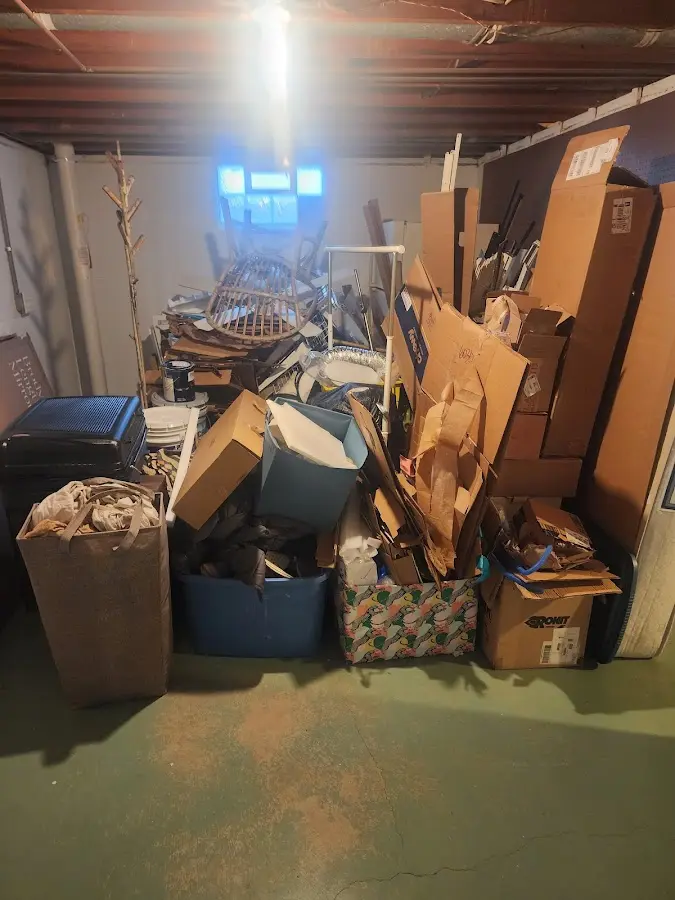 Roll-off dumpster container at job site for Concrete Dumpster Rental in West Manheim